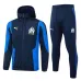 Winddichter Kapuzen-Tracksuits von Olympique de Marseille für 2024/25 - Blau