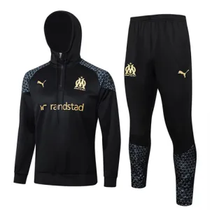 Olympique de Marseille Kapuzen-Tracksuits 2024/25 - Schwarz