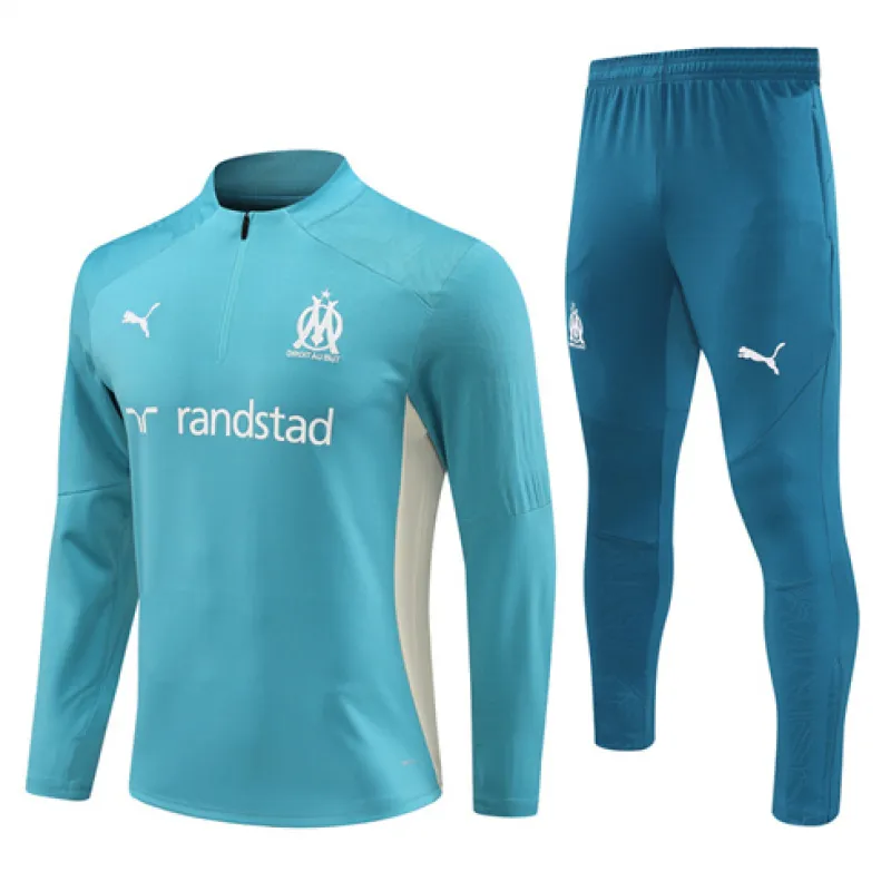 Olympique de Marseille Kinder-Trainingsanzug für 2024/25 - Grün