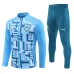Olympique de Marseille Kinder-Trainingsanzug für 2024/25 - Blau