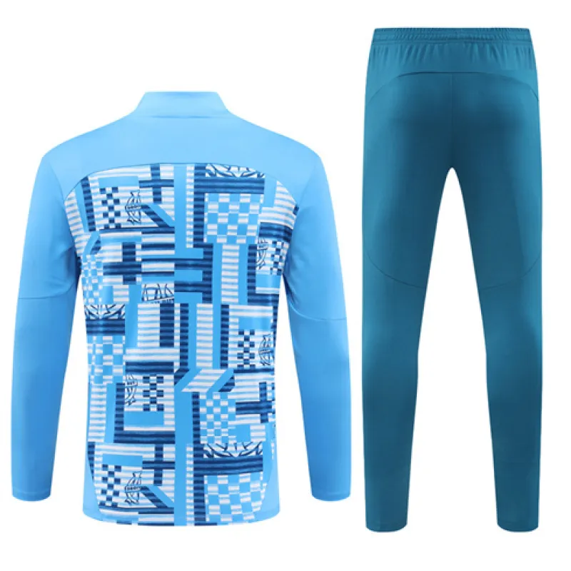Olympique de Marseille Kinder-Trainingsanzug für 2024/25 - Blau