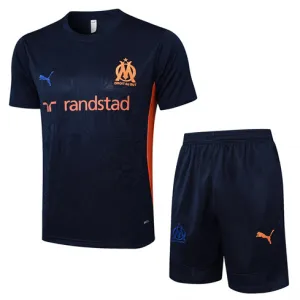 Olympique de Marseille Trainings-Trikot + Shorts für 2024/25 - Blau