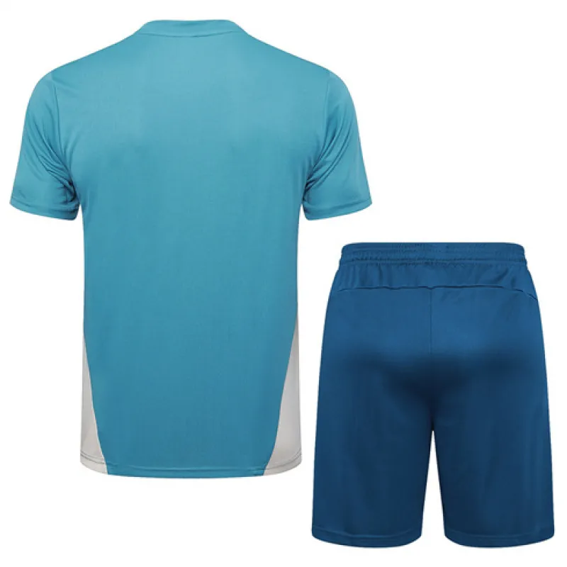 Olympique de Marseille Trainings-Trikot + Shorts für 2024/25 - Blau