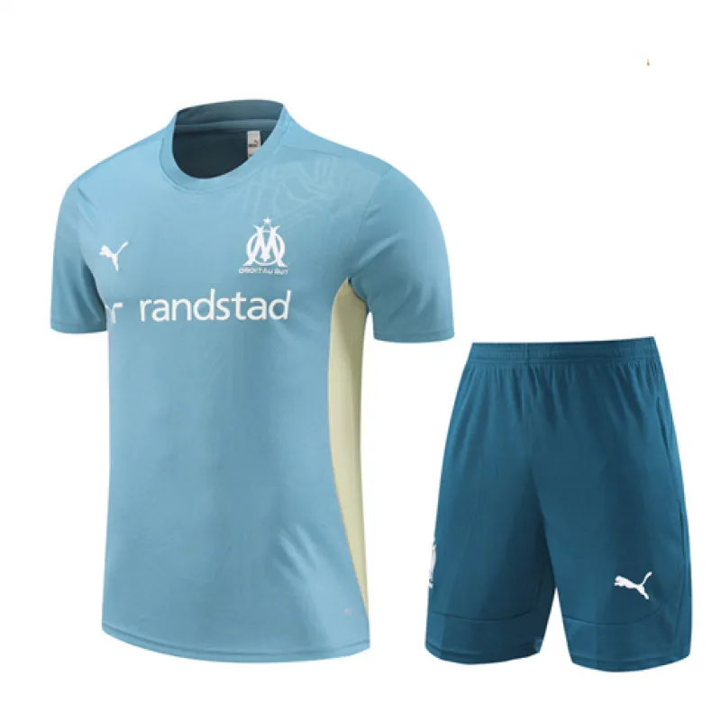 Olympique de Marseille training jersey + shorts for 2024/25 - Green