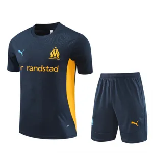 Olympique de Marseille Trainings-Trikot + Shorts für 2024/25 - Blau