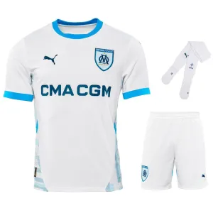 Marseille Kids' 2024/25 Home Jersey Set - White