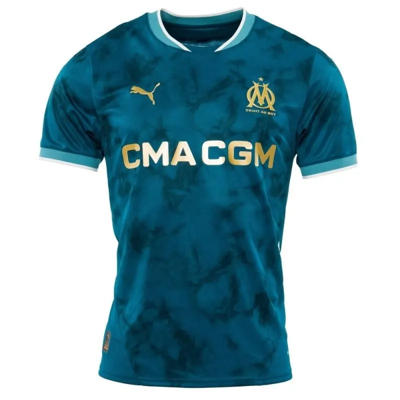 Marseille Kids' 2024/25 Away Jersey Set - Blue
