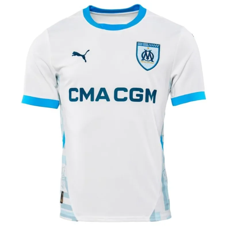 GREENWOOD Marseille 2024/25 Home Kids Jersey Set - White
