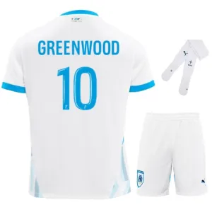 GREENWOOD Marseille 2024/25 Home Kids Jersey Set - White