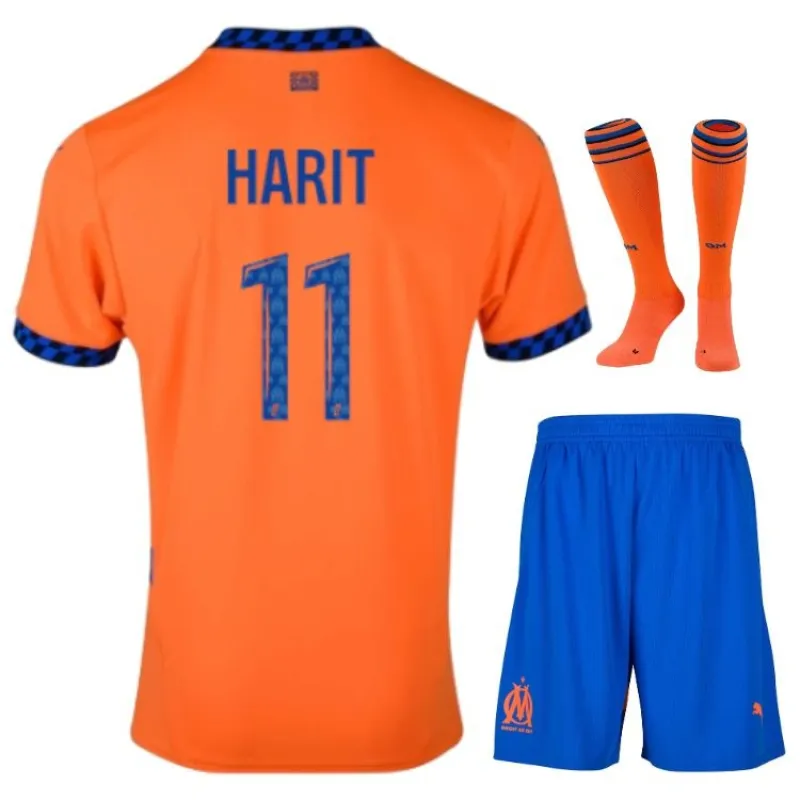 Terzo set di maglia per bambini 2024/25 di HARIT Marsiglia - Arancione