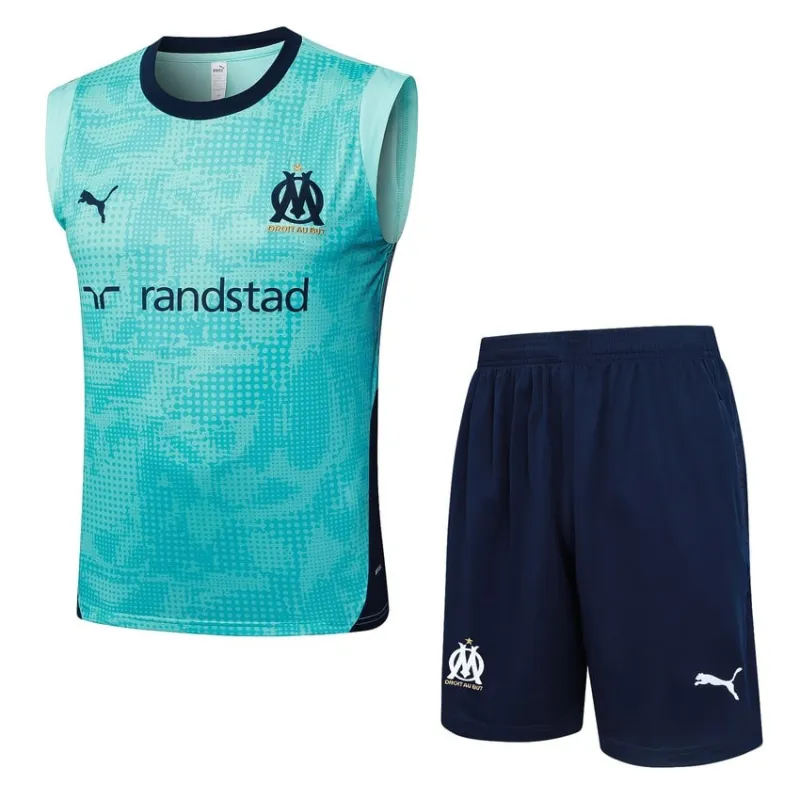 Marseille 2025/26 Shorts & Tank Top Set - Blue