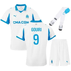 Marseille GOUIRI Kids' Jersey Set 2025/26 Home - White
