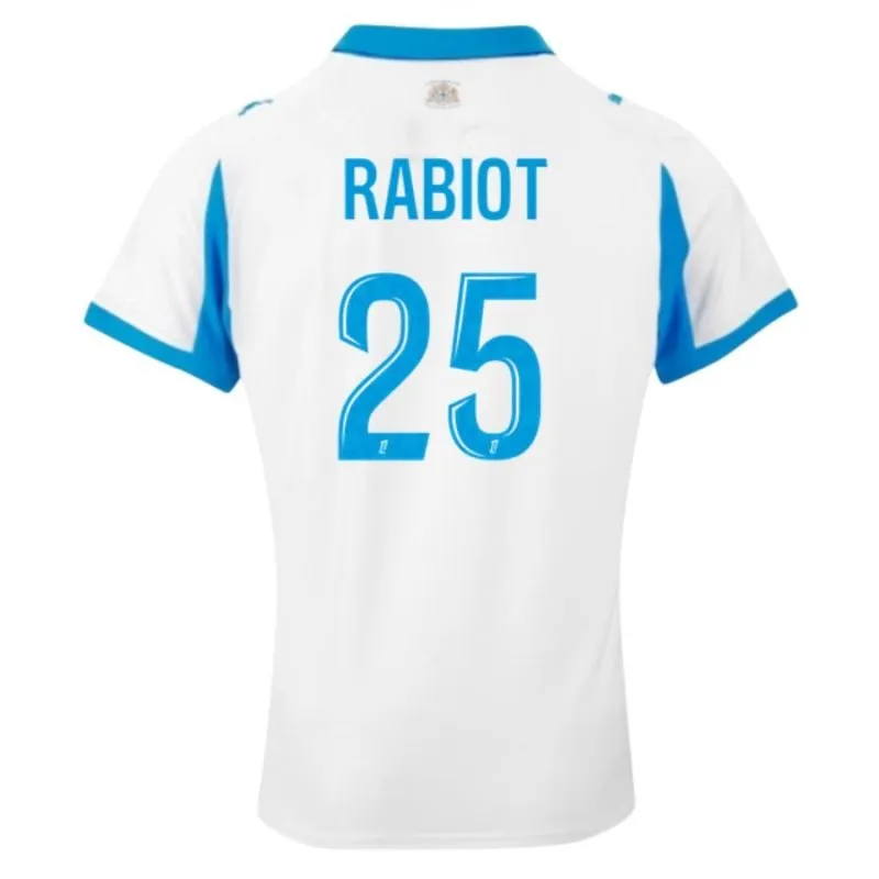 Marseille RABIOT Kids' Jersey Set 2025/26 Home - White