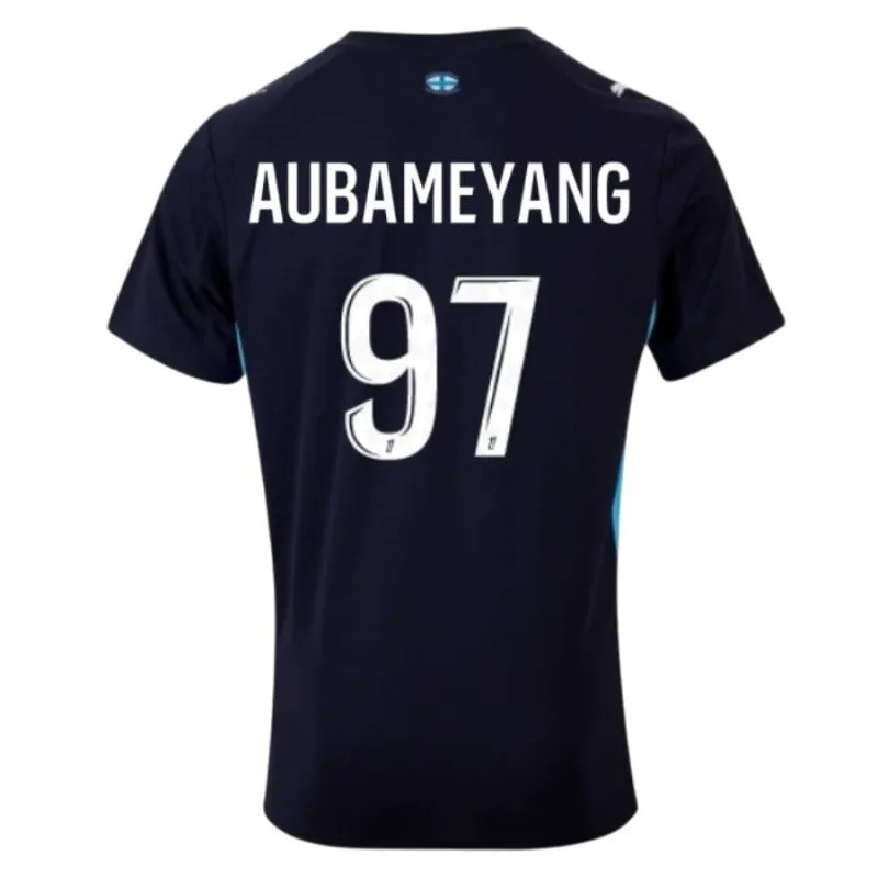 Marsiglia AUBAMEYANG Set di maglia in trasferta per bambini 2025/26 - Nera