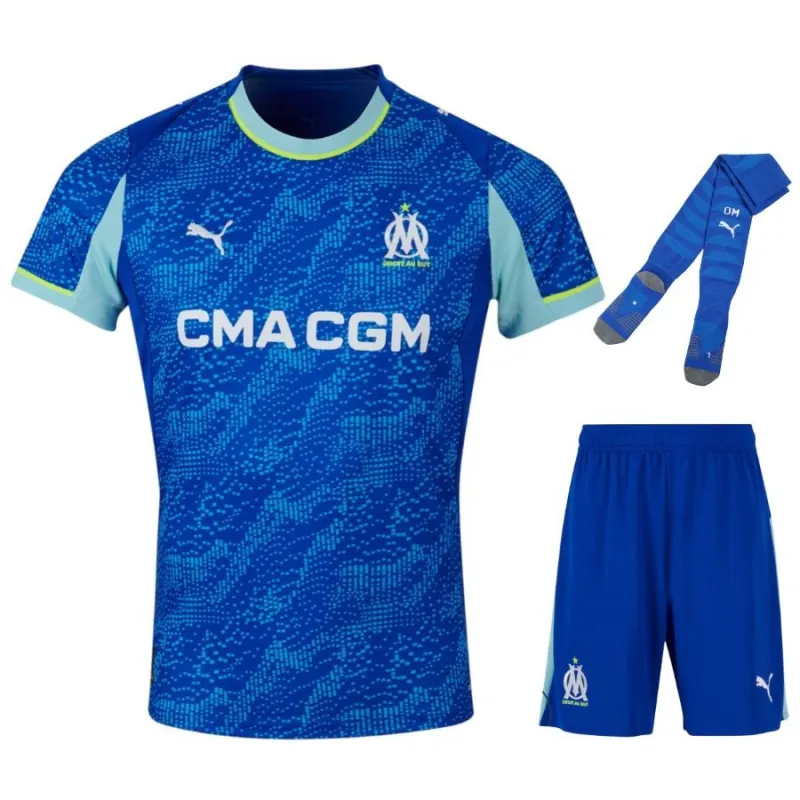 Marseille 2025/26 Drittes Kinder-Kit – Blau