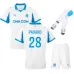 Marseille PAVARD 2025/26 Home Kids Kit - White