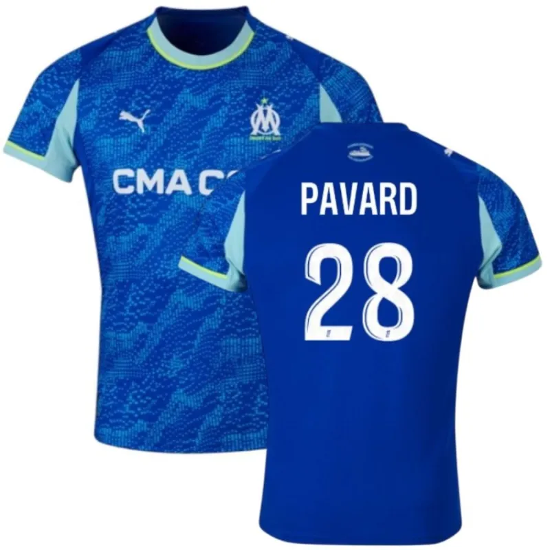 Marseille 2025/26 PAVARD Third Jersey