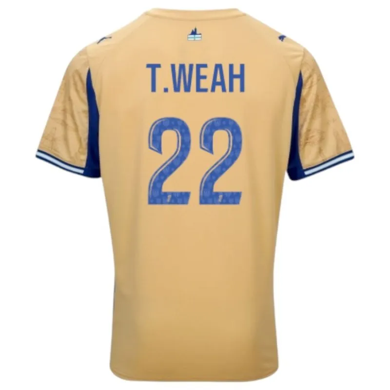 Conjunto camiseta cuarta infantil Marsella T.WEAH 2025/26 - Beige