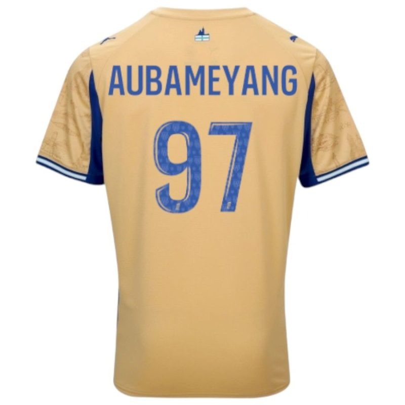 Marseille Aubameyang 2025-26 Kids Fourth Jersey Kit Set