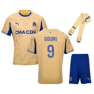 Marseille GOUIRI 2025/26 Kids Fourth Kit Set - Beige