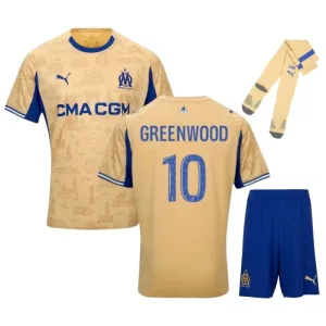 Marseille GREENWOOD 2025/26 Kids Fourth Kit Set - Beige