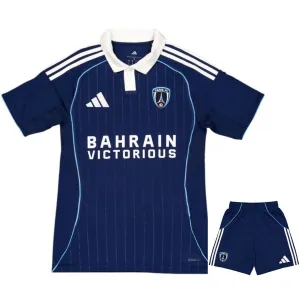Paris FC 2025/26 kids home jersey set blue
