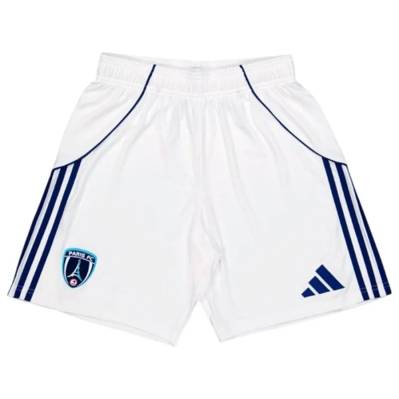 Paris FC 2025/26 conjunto camiseta visita niño blanco