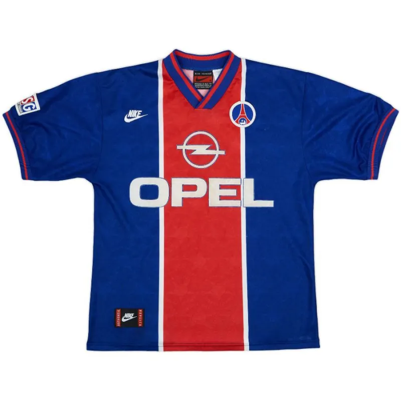 Paris Saint-Germain 1995/96 Retro Home Jersey - Blue/Red