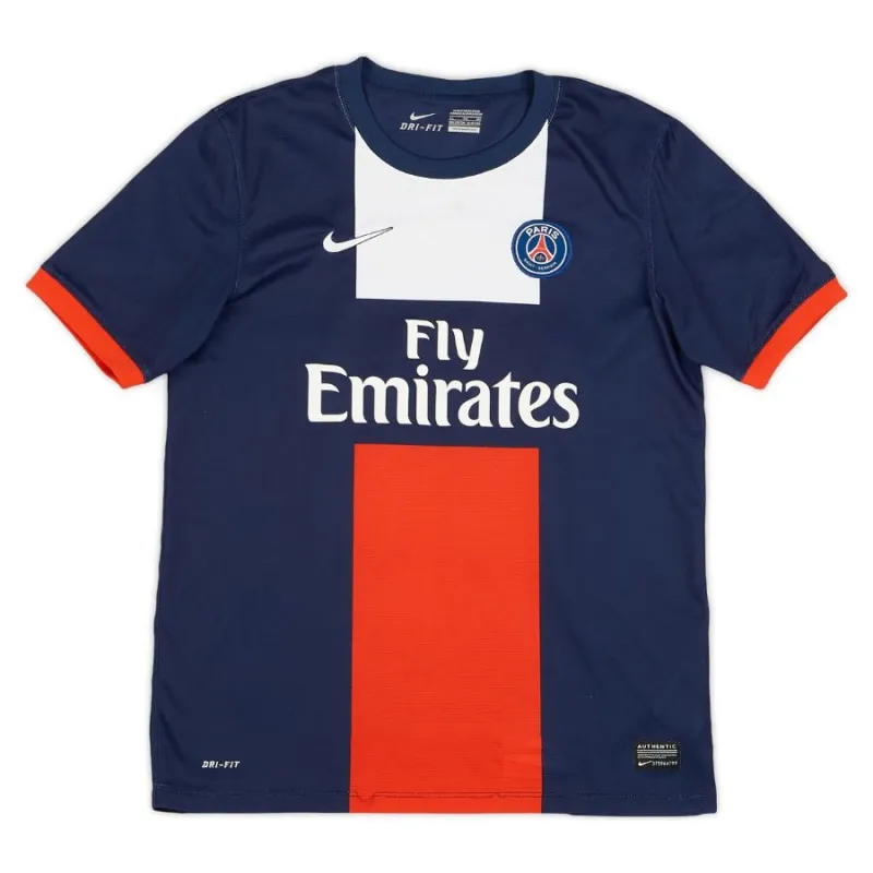 Paris Saint-Germain T.SILVA 2013/14 Retro Home Jersey - Blue/Red