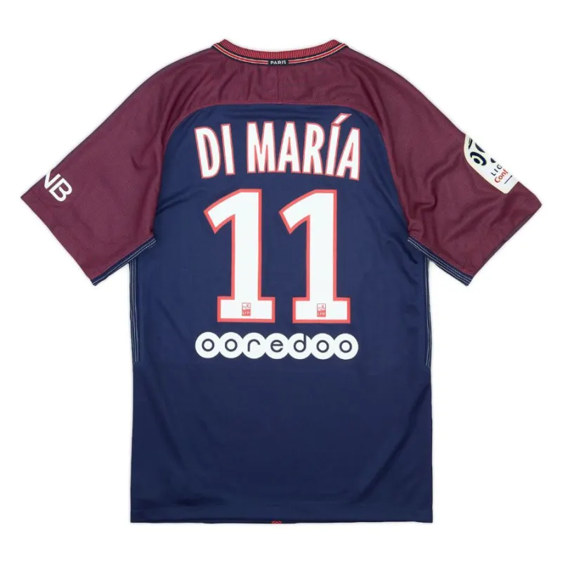 Paris Saint-Germain DI MARIA 2017/18 Retro Home Jersey - Blue