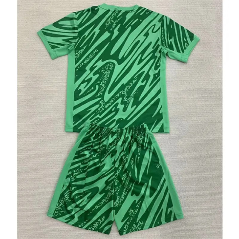 Maillot et shorts de gardien pour enfants de Paris Saint-Germain 2024/25 - Vert