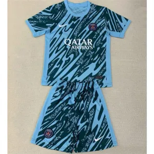 Paris Saint-Germain Kids' Goalkeeper Jersey and Shorts 2024/25 - Blue