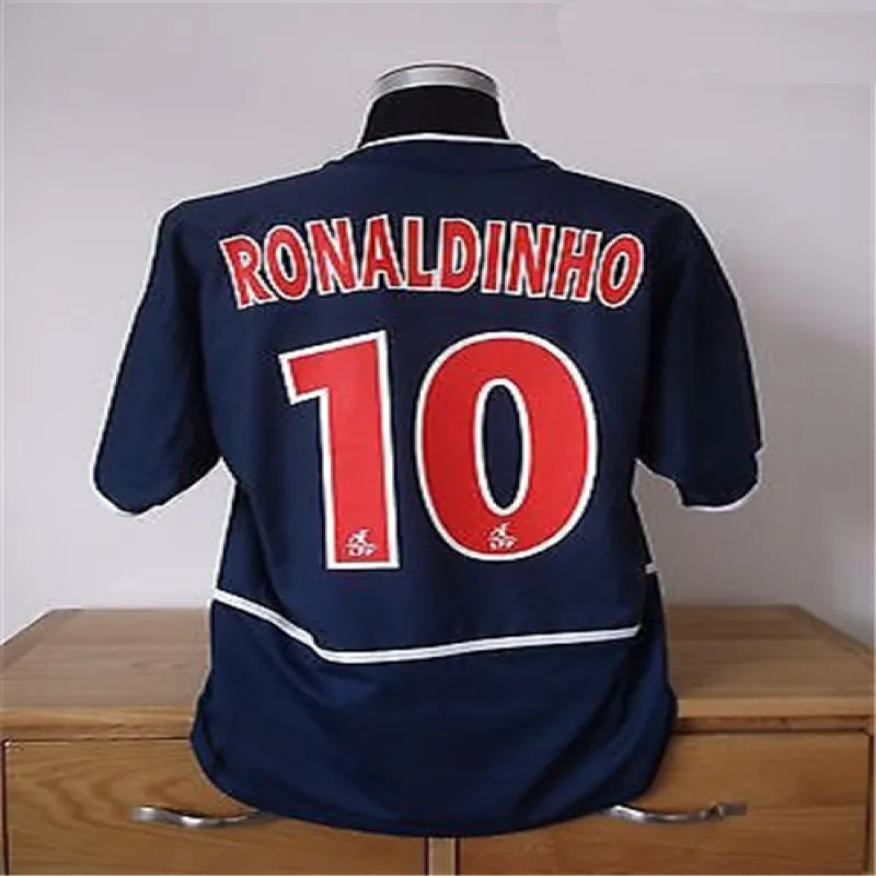 N.10 Ronaldinho, Paris Saint - Germain Retro 2002/03 Campo Nazionale - Blu