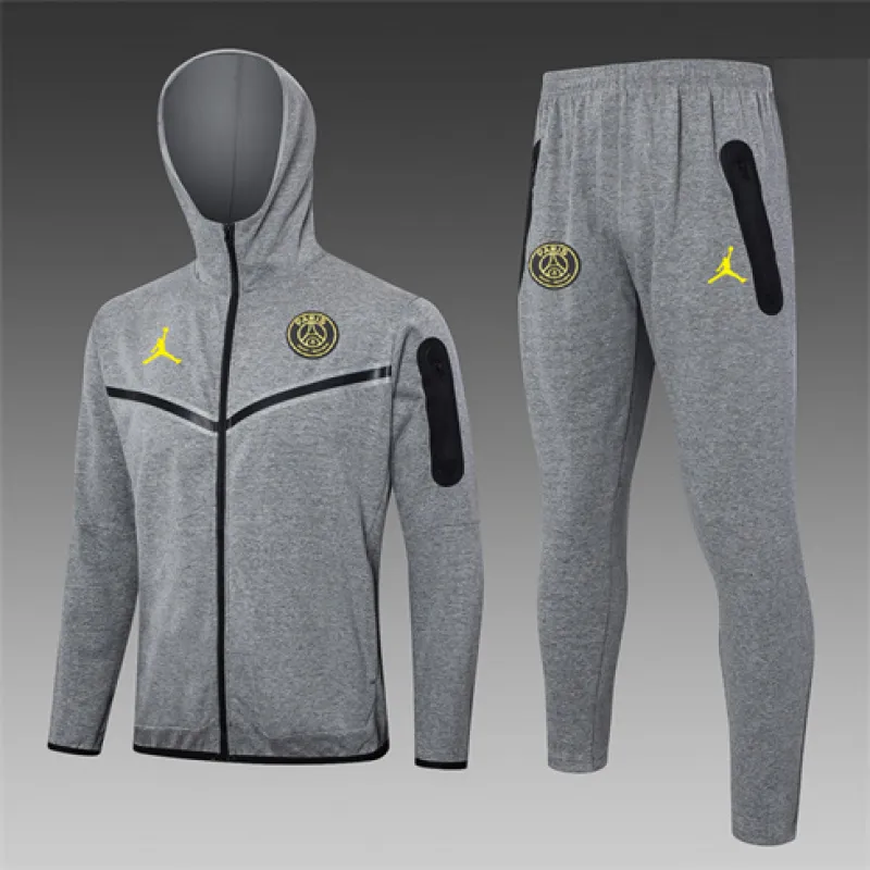 Chaqueta deportiva con capucha de Paris Saint - Germain 2024/25 - Gris