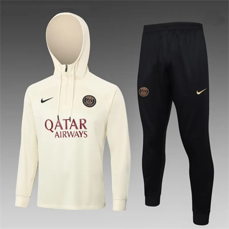 Abbigliamento sportivo con cappuccio per bambini di Paris Saint-Germain 2024/25 - Albicocca