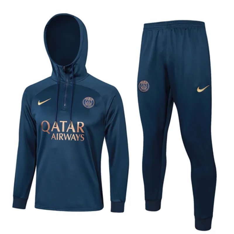 Paris Saint-Germain children's hooded sportswear 2024/25 - Blue
