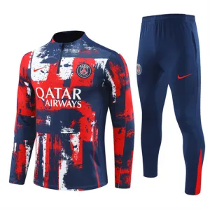 Paris Saint-Germain children's printed sportswear 2024/25 - Red