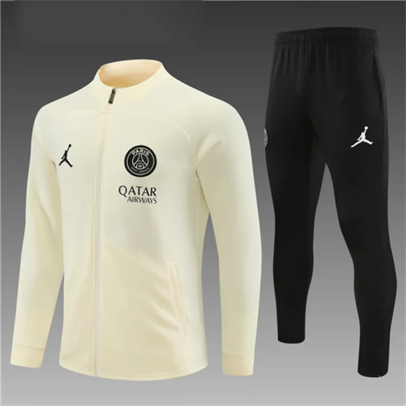 Veste de sport pour enfants de Paris Saint-Germain 2024/25 - Crème