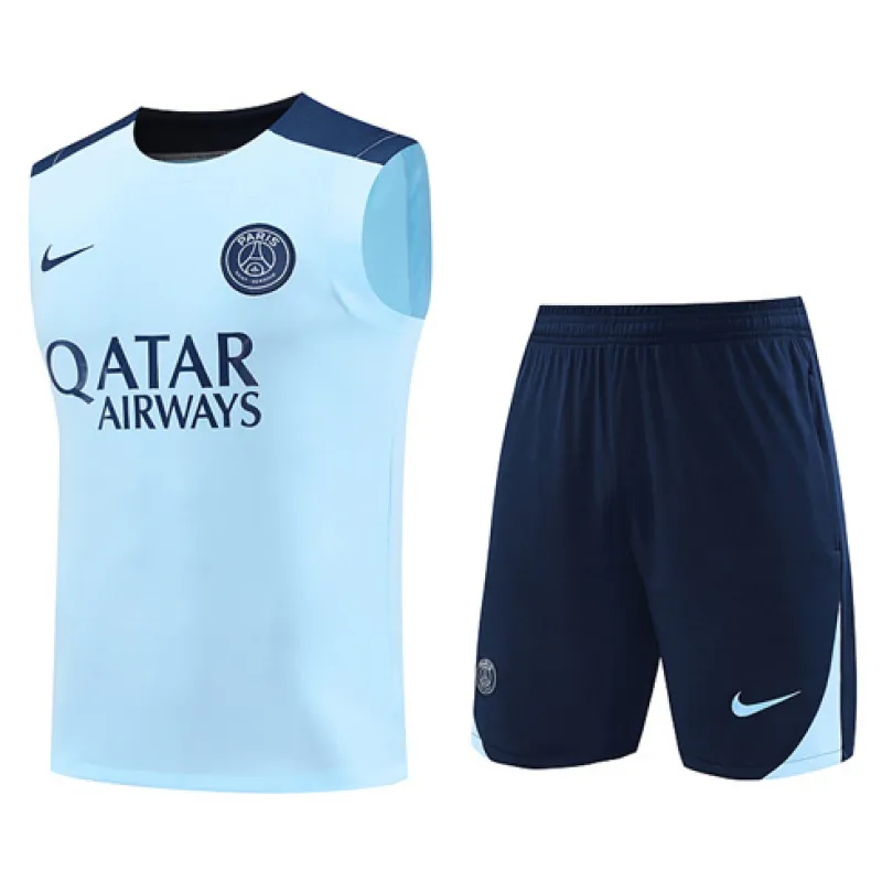 Conjunto de pantalones cortos y chaleco de Paris Saint-Germain 2024/25 - Azul