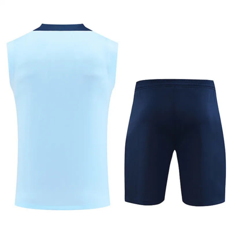 Conjunto de pantalones cortos y chaleco de Paris Saint-Germain 2024/25 - Azul