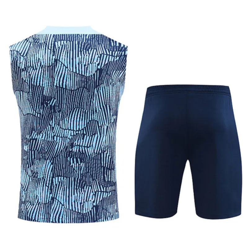 Conjunto de pantalones cortos y chaleco de Paris Saint-Germain 2024/25 - Azul