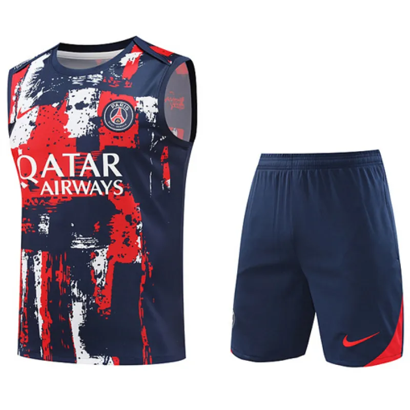 Ensemble shorts et gilet de Paris Saint-Germain 2024/25 - Bleu