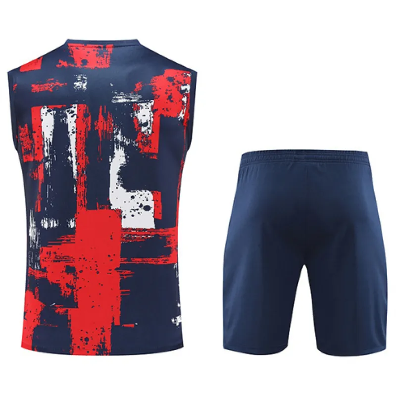 Ensemble shorts et gilet de Paris Saint-Germain 2024/25 - Bleu