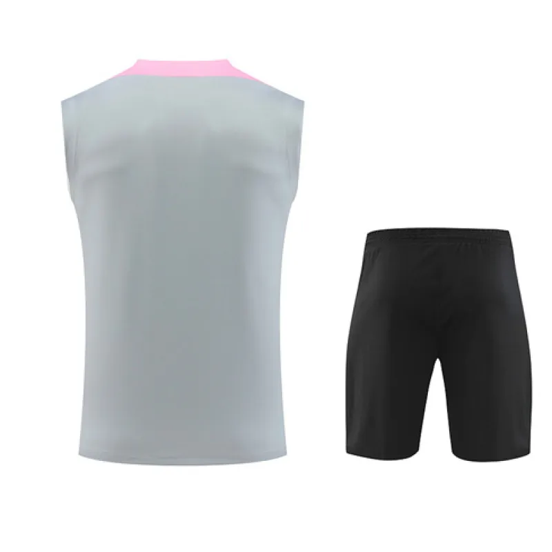 Set di pantaloncini e gilet di Paris Saint-Germain 2024/25 - Grigio