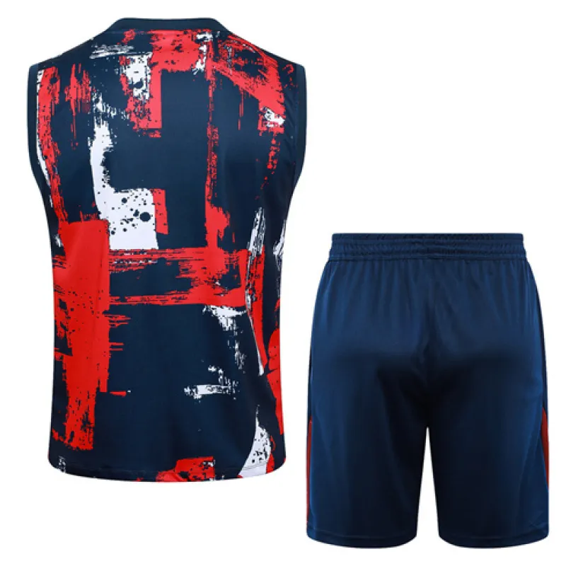Conjunto de pantalones cortos y chaleco de Paris Saint-Germain 2024/25 - Azul