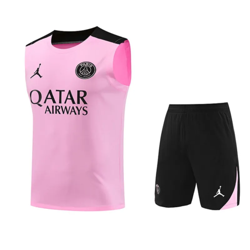 Set di pantaloncini e gilet di Paris Saint-Germain 2024/25 - Rosa