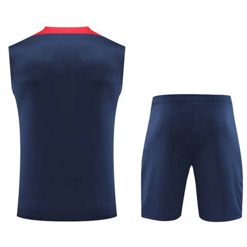 Conjunto de pantalones cortos y chaleco de Paris Saint-Germain 2024/25 - Azul