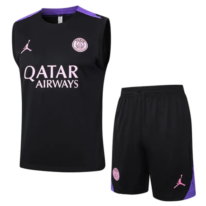 Paris Saint-Germain shorts and vest set for 2024/25 - Black