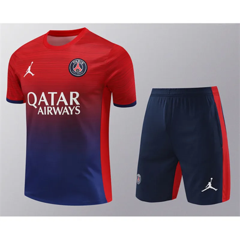 Paris Saint-Germain training jersey + shorts 2024/25 - Red