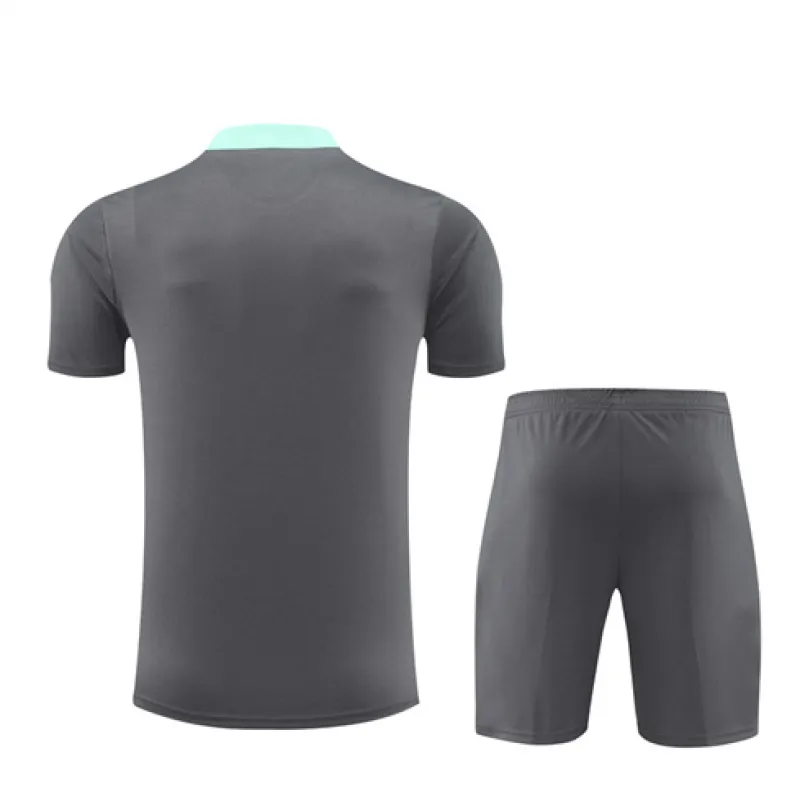 Maglia d'allenamento + pantaloncini per bambini di Paris Saint-Germain 2024/25 - Grigio